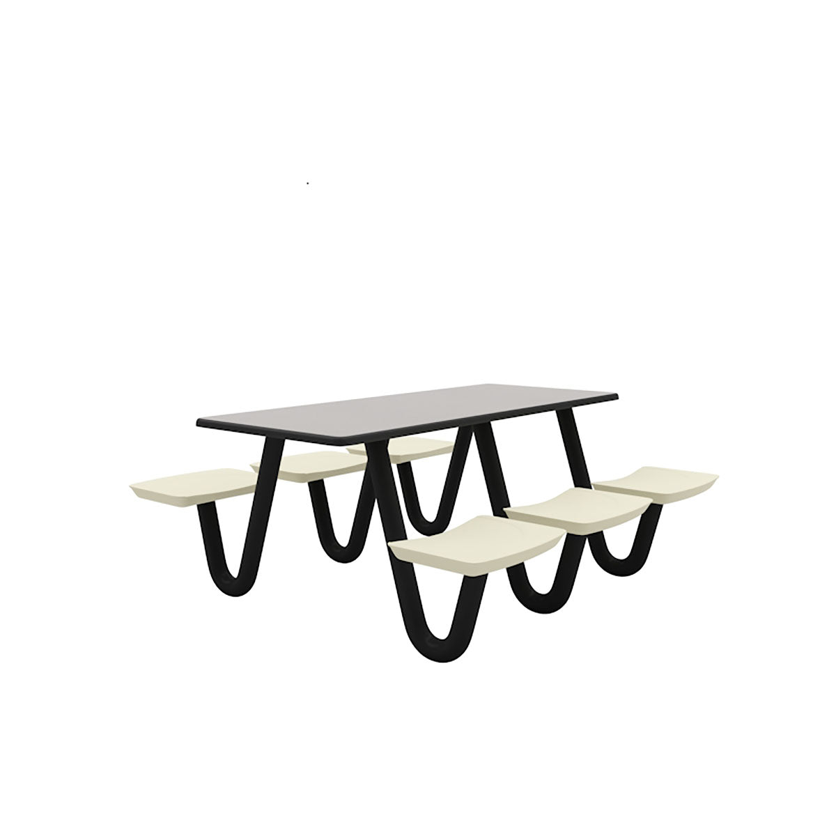 Anchor Table, U-Leg, 6 Canvas, Rectangle, 30" x 72"