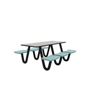 Anchor Table, U-Leg, 6 Tide Seats, Rectangle, 30" x 72"
