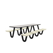 Anchor Table, U-Leg, 8 Canvas Seats, Rectangle, 30" x 96"