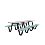 Anchor Table, U-Leg, 8 Tide Seats, Rectangle, 30" x 96"