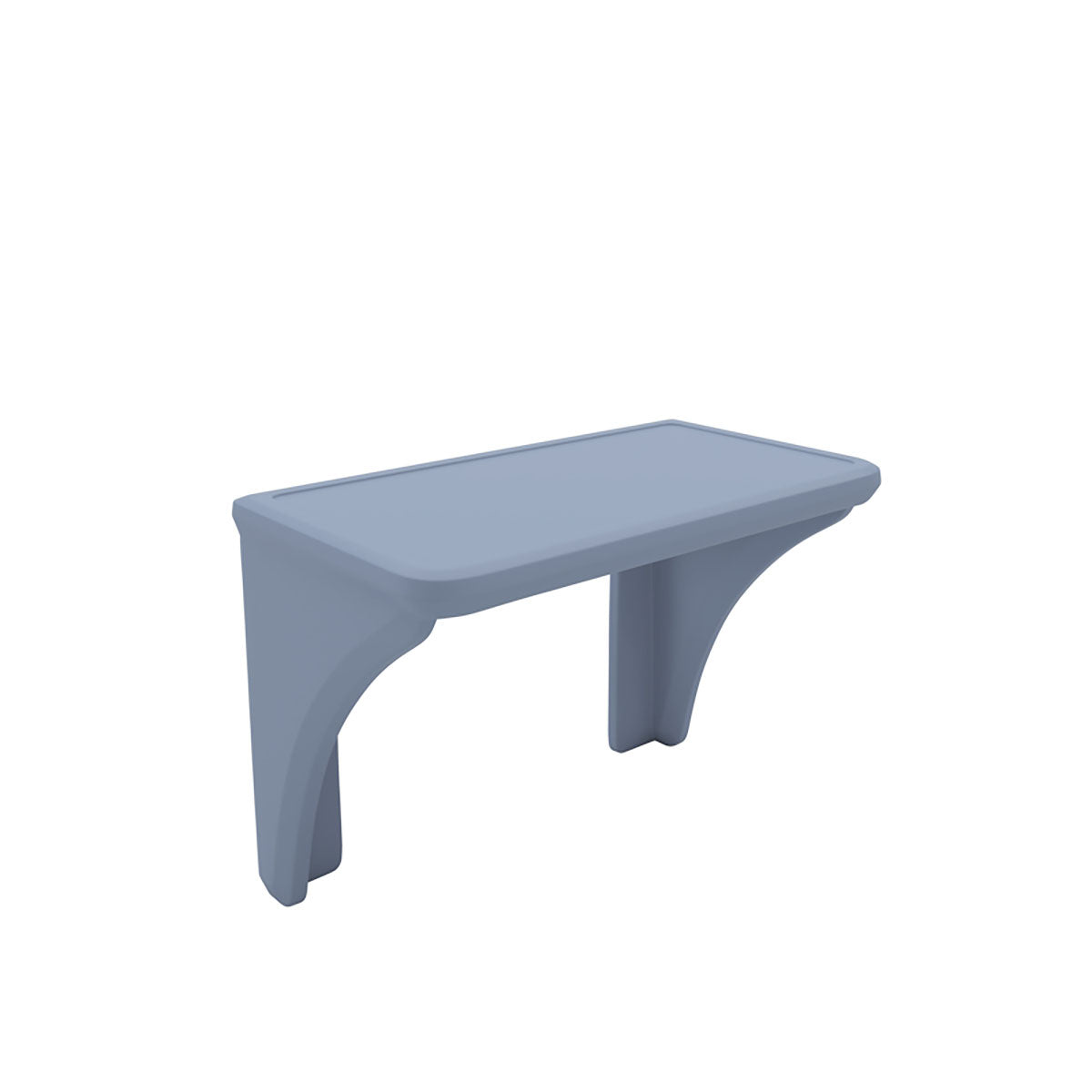 ADA Endurance Desk, Plastic with Laminate Top, Wall/Floor Mounted, Overcast