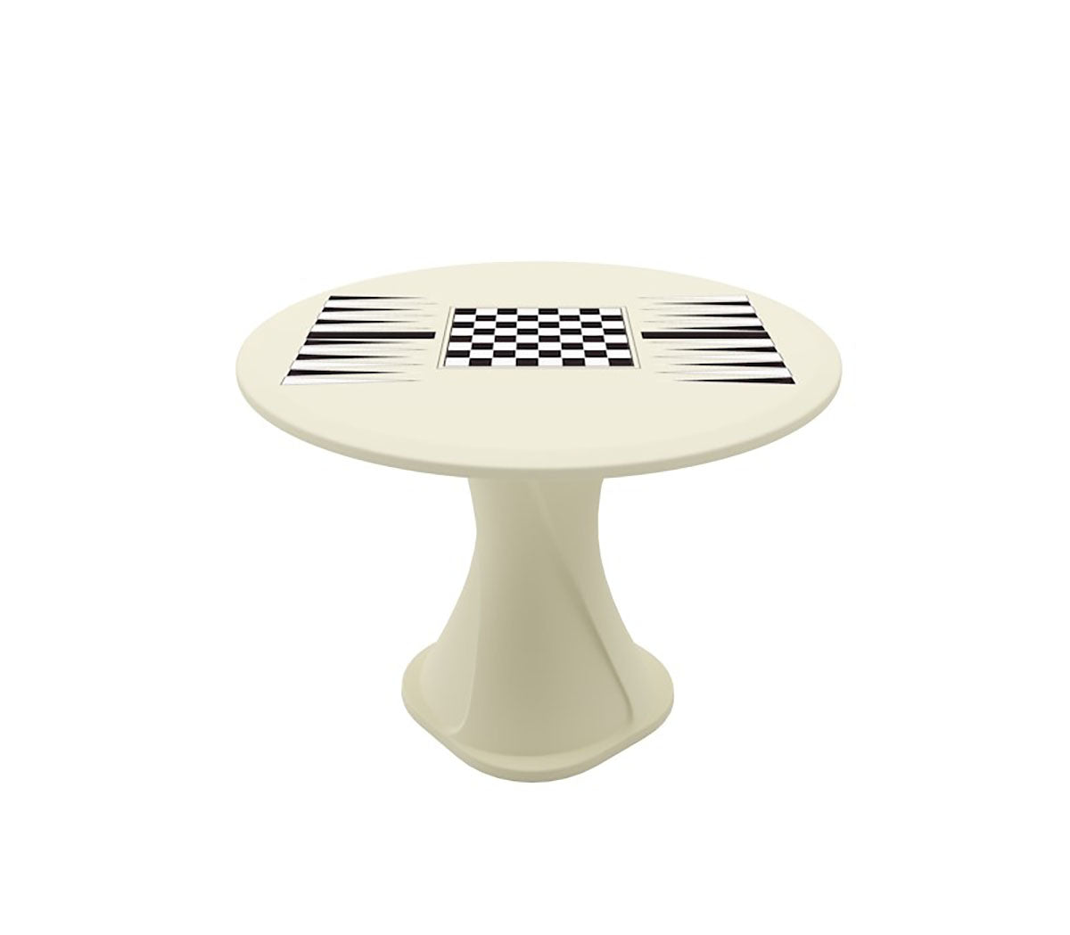 Endurance 42" Cascade All Plastic Table - Canvas with Game Top w/Access Door