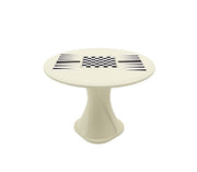 Endurance 42" Cascade All Plastic Table - Canvas with Game Top w/Access Door