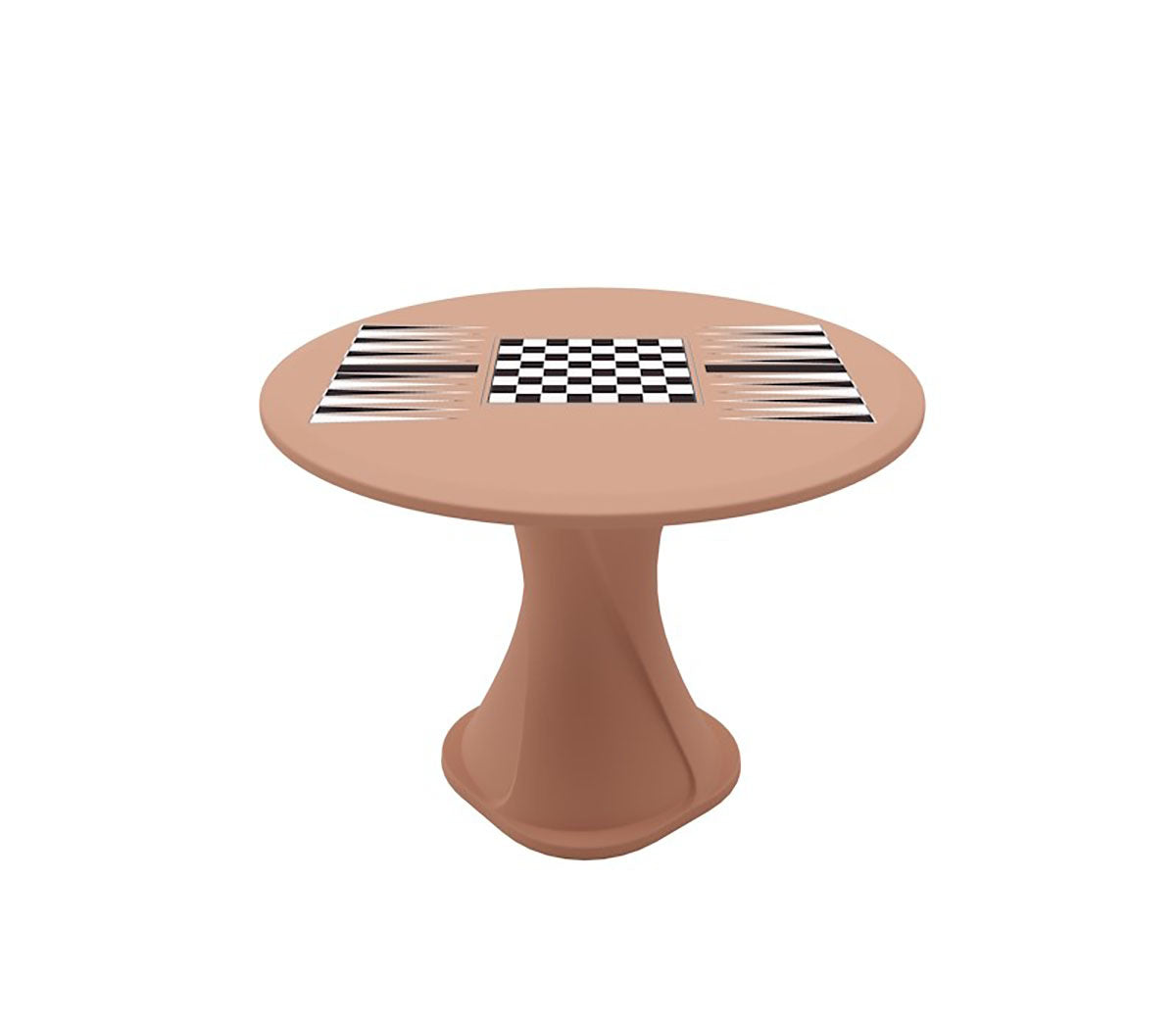 Endurance 42" Cascade All Plastic Table - Claylight with Game Top w/Access Door