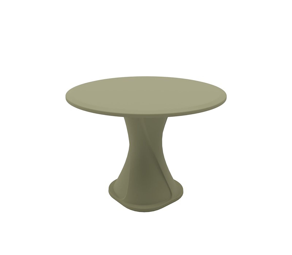 Endurance 42" Cascade All Plastic Table - Moss