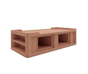 Endurance Bed 2.1 with side storage compartments, Claylight