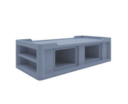 Endurance Bed 2.1 with side storage compartments, Overcast