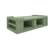 Endurance Bed 2.1 with side storage compartments, Seagrass