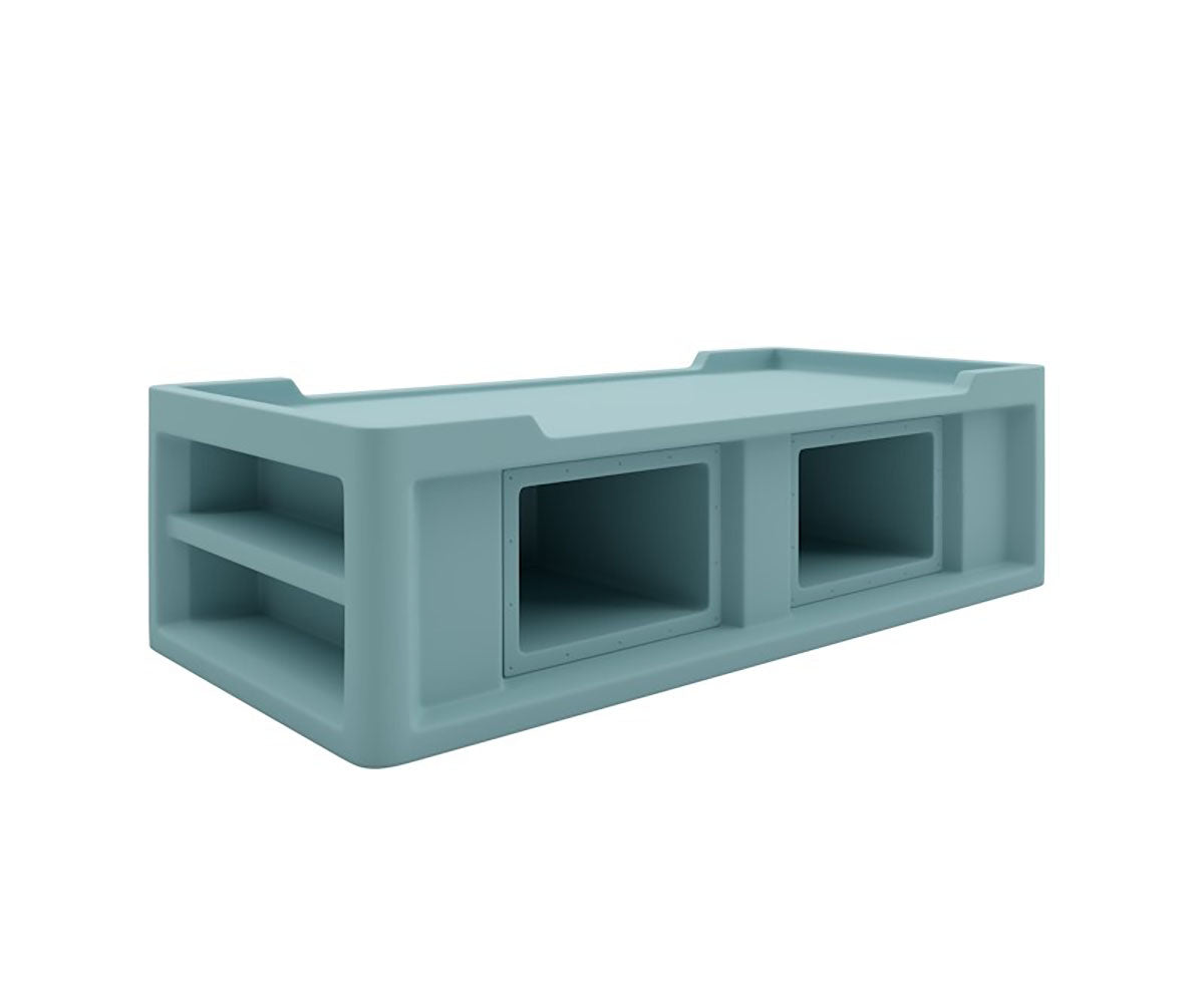 Endurance Bed 2.1 with side storage compartments, Tide