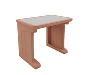 Endurance Desk, All plastic, Laminate Top, Standing/floor Mount, Claylight