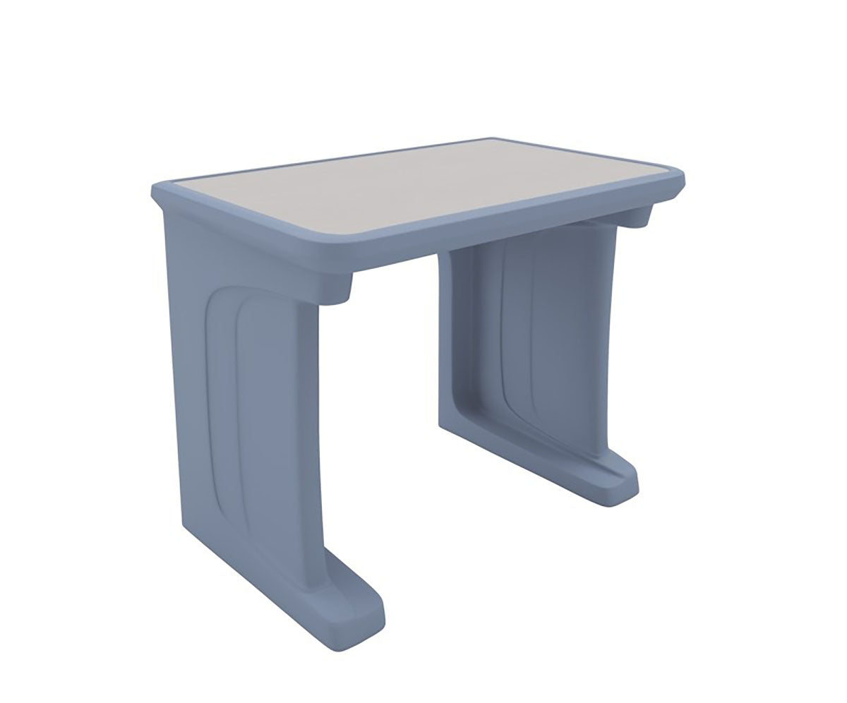 Endurance Desk, All plastic, Laminate Top, Standing/floor Mount, Overcast