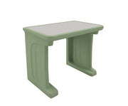 Endurance Desk, All plastic, Laminate Top, Standing/floor Mount, Seagrass