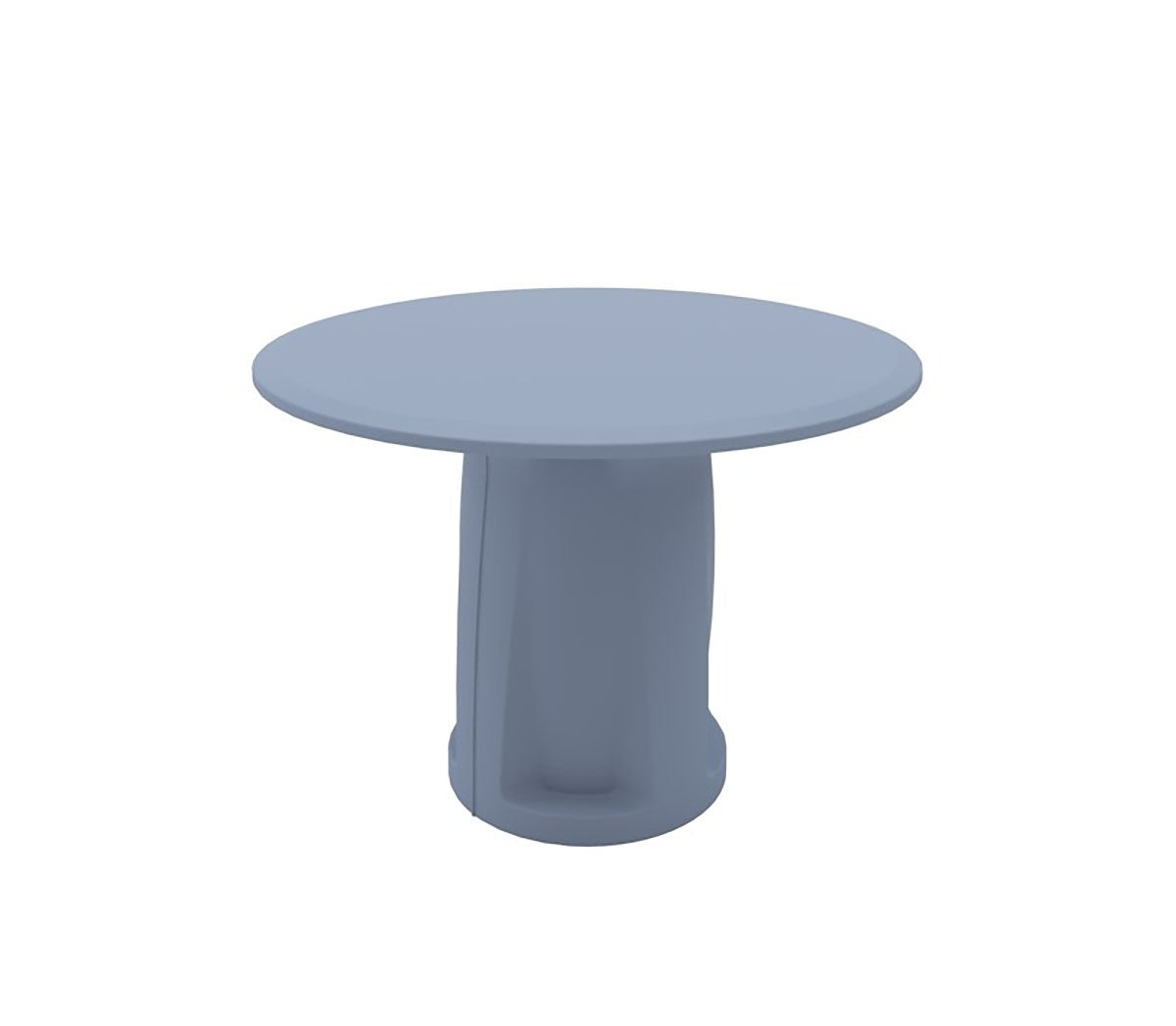 Endurance Round Base Table, 42" Round Top, Overcast