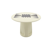Endurance Round Base Table, 42" Round Top, Game Top, Canvas