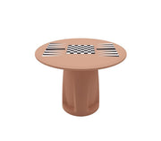 Endurance Round Base Table, 42" Round Top, Game Top, Claylight