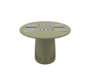 Endurance Round Base Table, 42" Round Top, Game Top, Moss