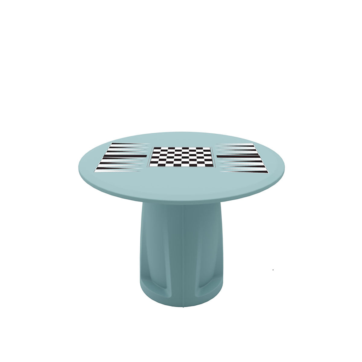 Endurance Round Base Table, 42" Round Top, Game Top, Tide