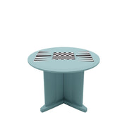 Endurance Round Base Table, 42" Round Top, Game Top, w/ Sand Door, Tide