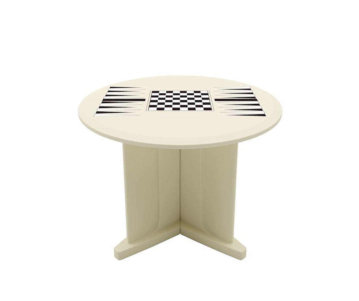 Endurance Table 42" Round X-Base Flame Retardant Game Top, Canvas