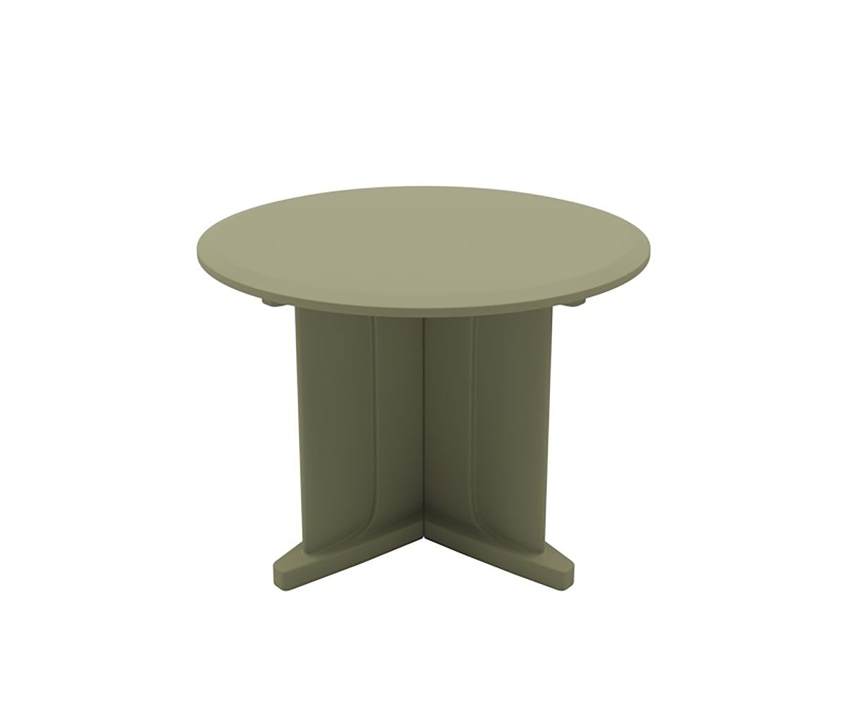 Endurance Table 42" Round X-Base Flame Retardant, Moss