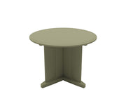 Endurance Table 42" Round X-Base Flame Retardant, Moss