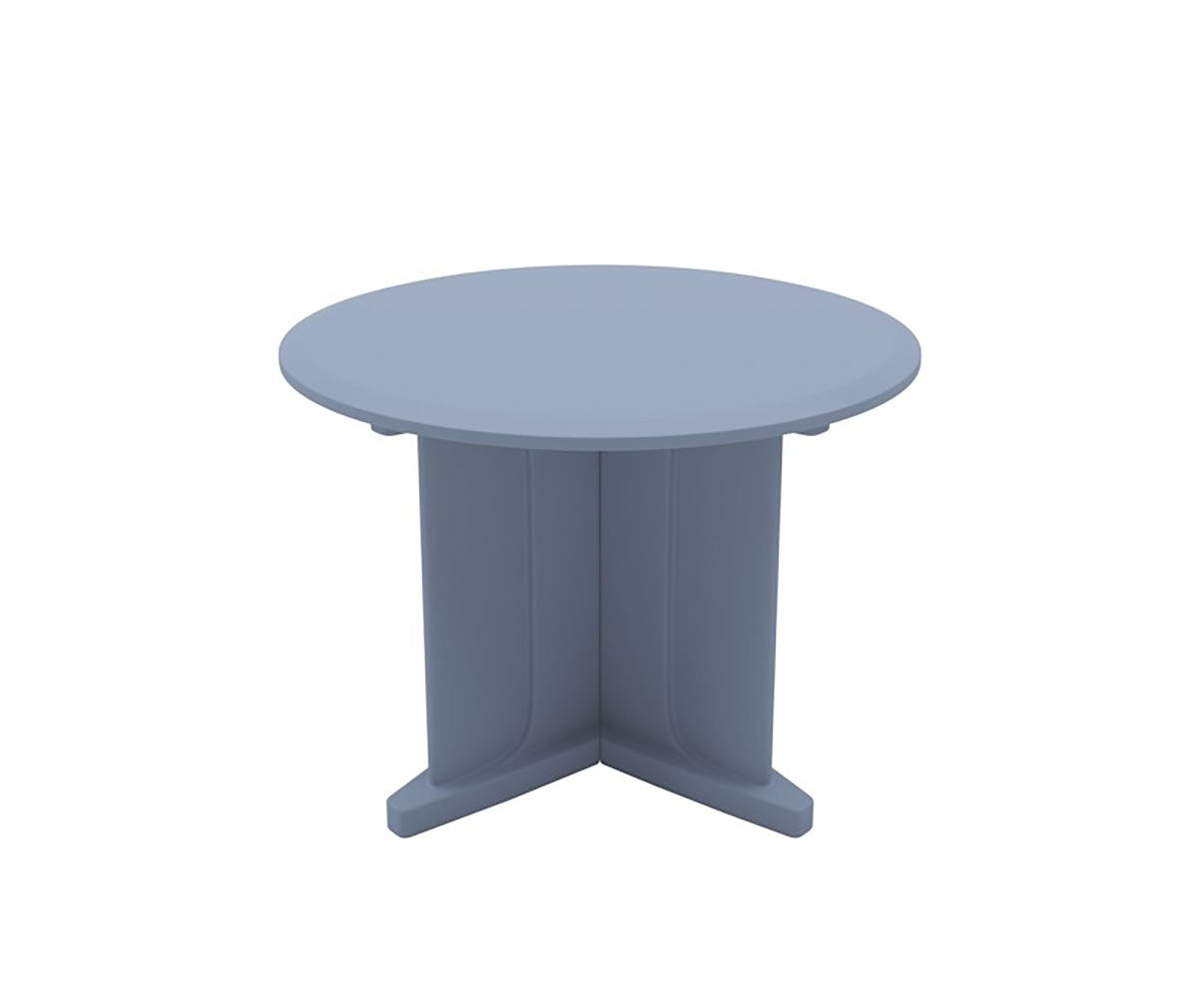 Endurance Table 42" Round X-Base Flame Retardant, Overcast