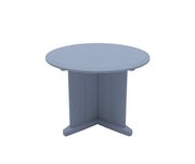 Endurance Table 42" Round X-Base Flame Retardant, Overcast