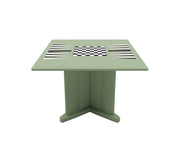 Endurance Table 42" Square X-Base Flame Retardant Game Top, Seagrass