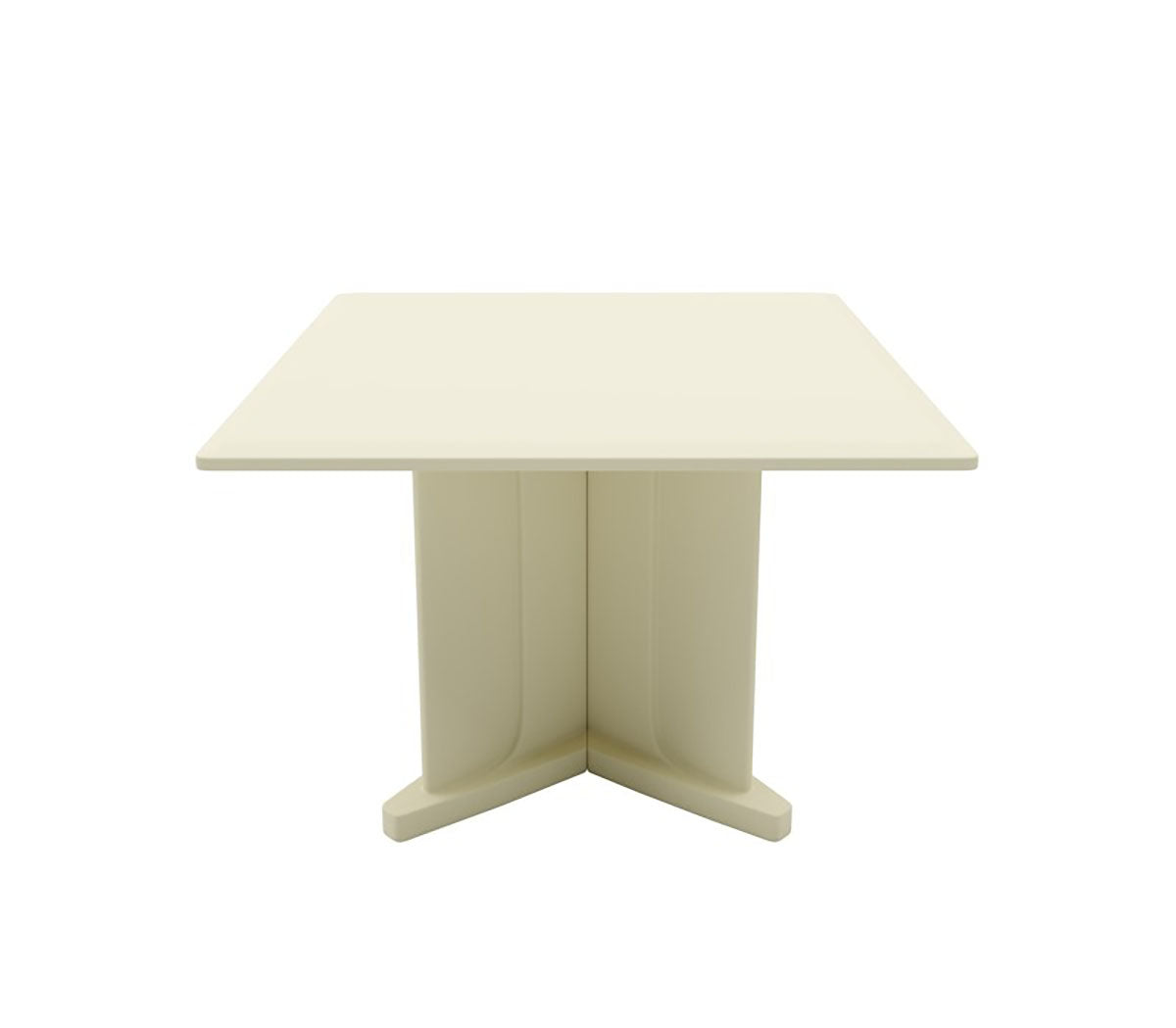 Endurance Table 42" Square X-Base Flame Retardant, Canvas