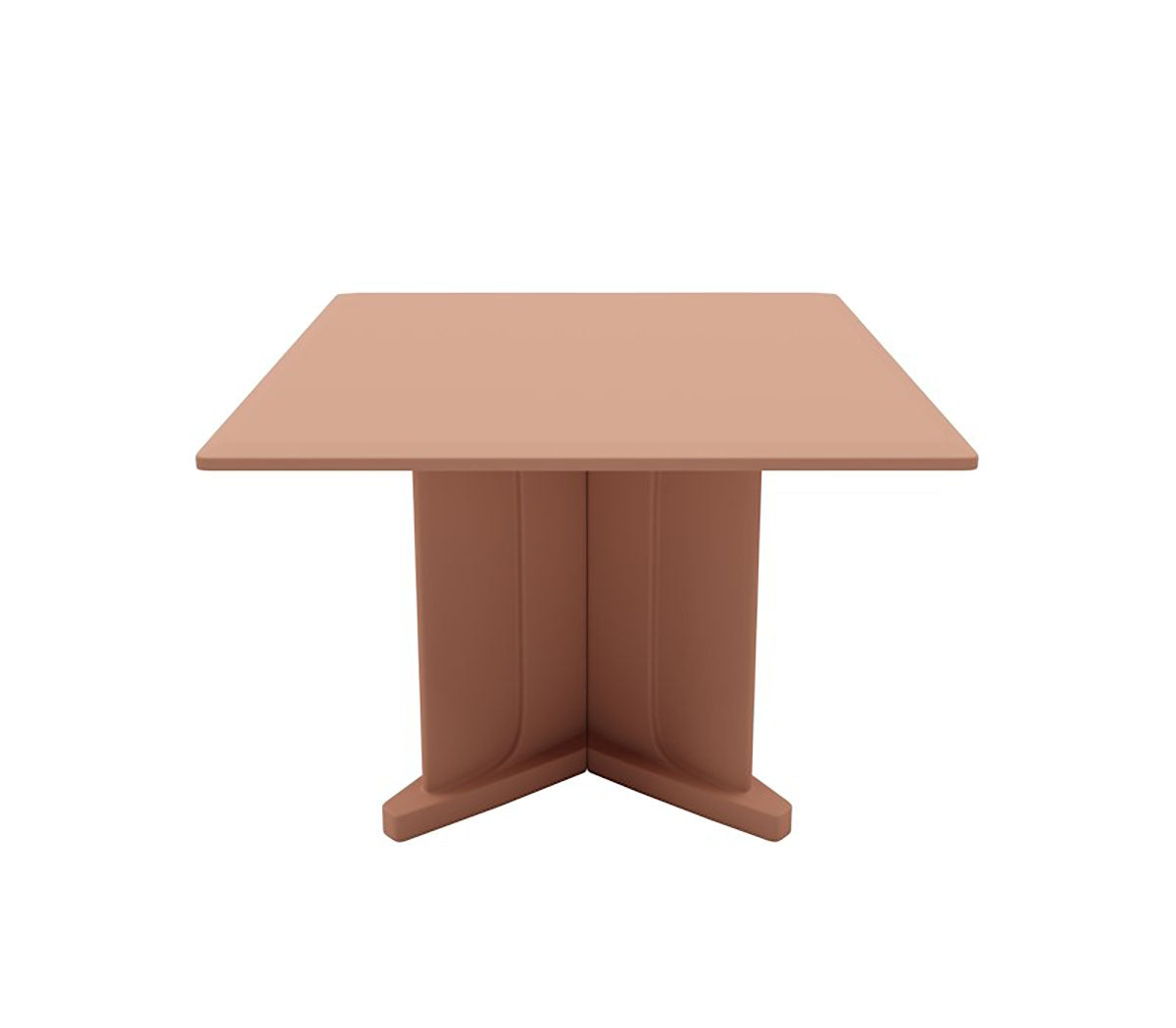 Endurance Table 42" Square X-Base Flame Retardant, Claylight