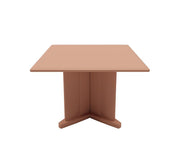 Endurance Table 42" Square X-Base Flame Retardant, Claylight