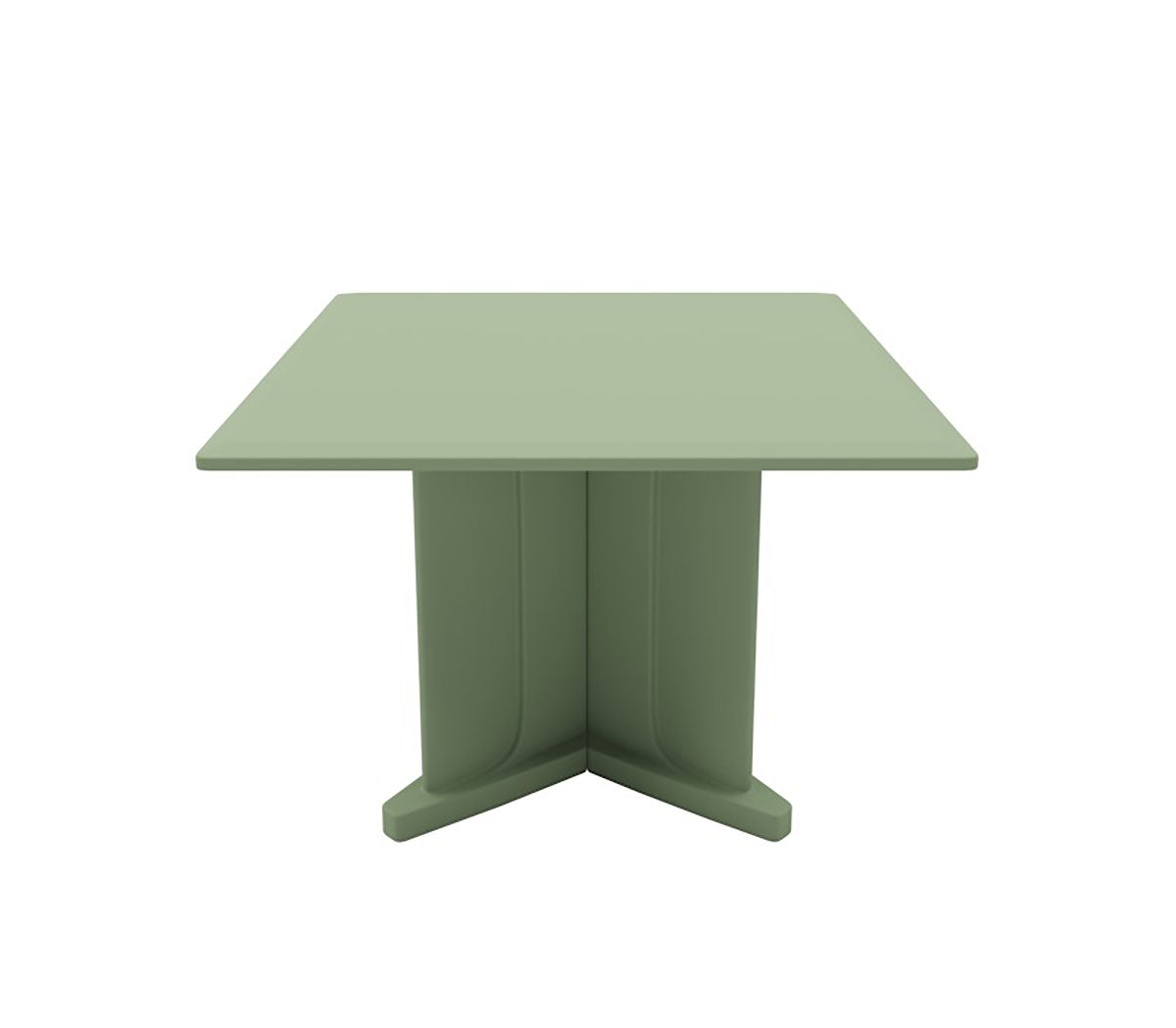 Endurance Table 42" Square X-Base Flame Retardant, Seagrass