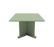 Endurance Table 42" Square X-Base Flame Retardant, Seagrass