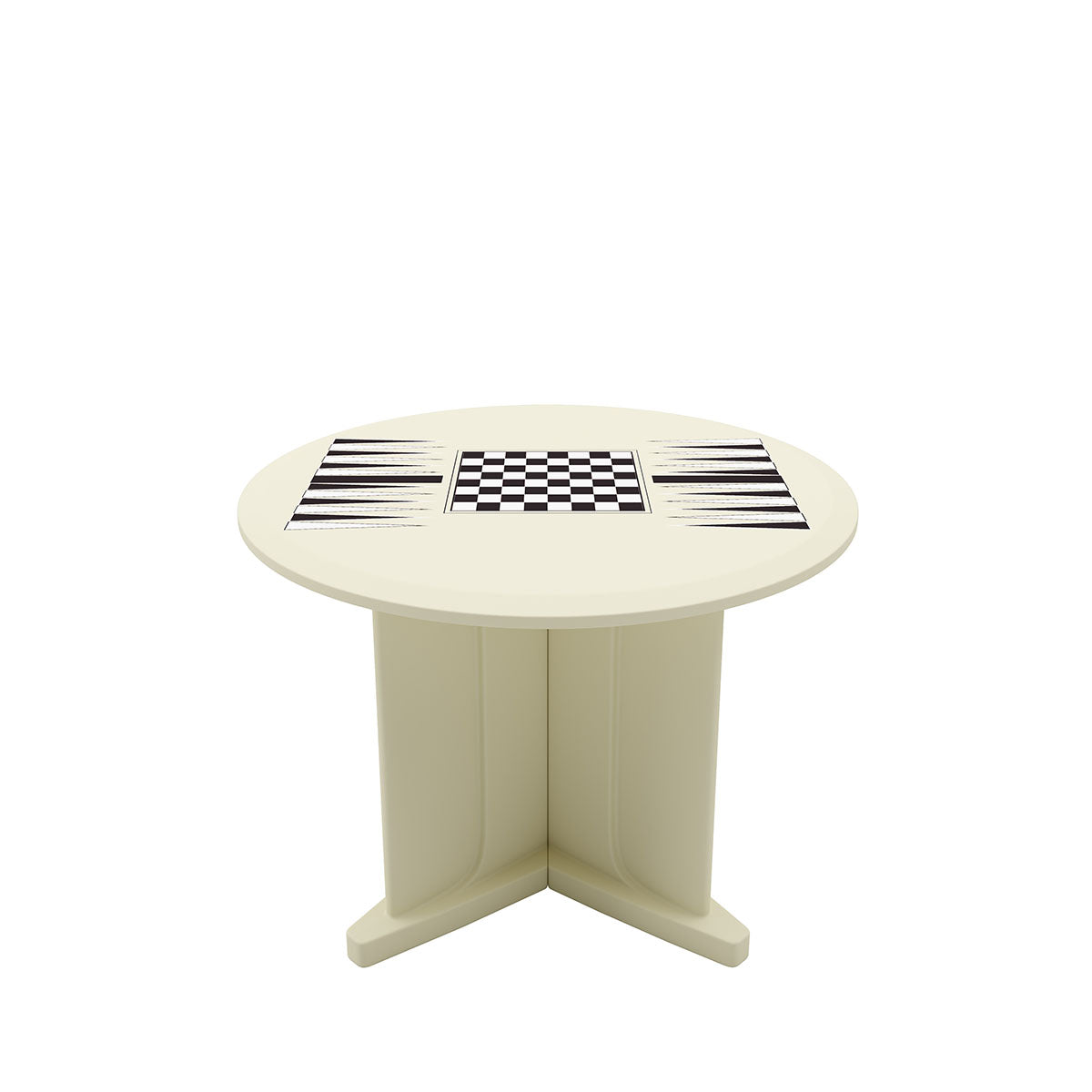 Endurance Table 48" Round X-Base Flame Retardant Game Top, Canvas
