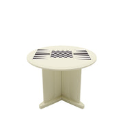 Endurance Table 48" Round X-Base Flame Retardant Game Top, Canvas