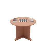Endurance Table 48" Round X-Base Flame Retardant Game Top, Claylight