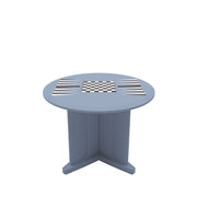 Endurance Table 48" Round X-Base Flame Retardant Game Top, Overcast