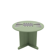 Endurance Table 48" Round X-Base Flame Retardant Game Top, Seagrass