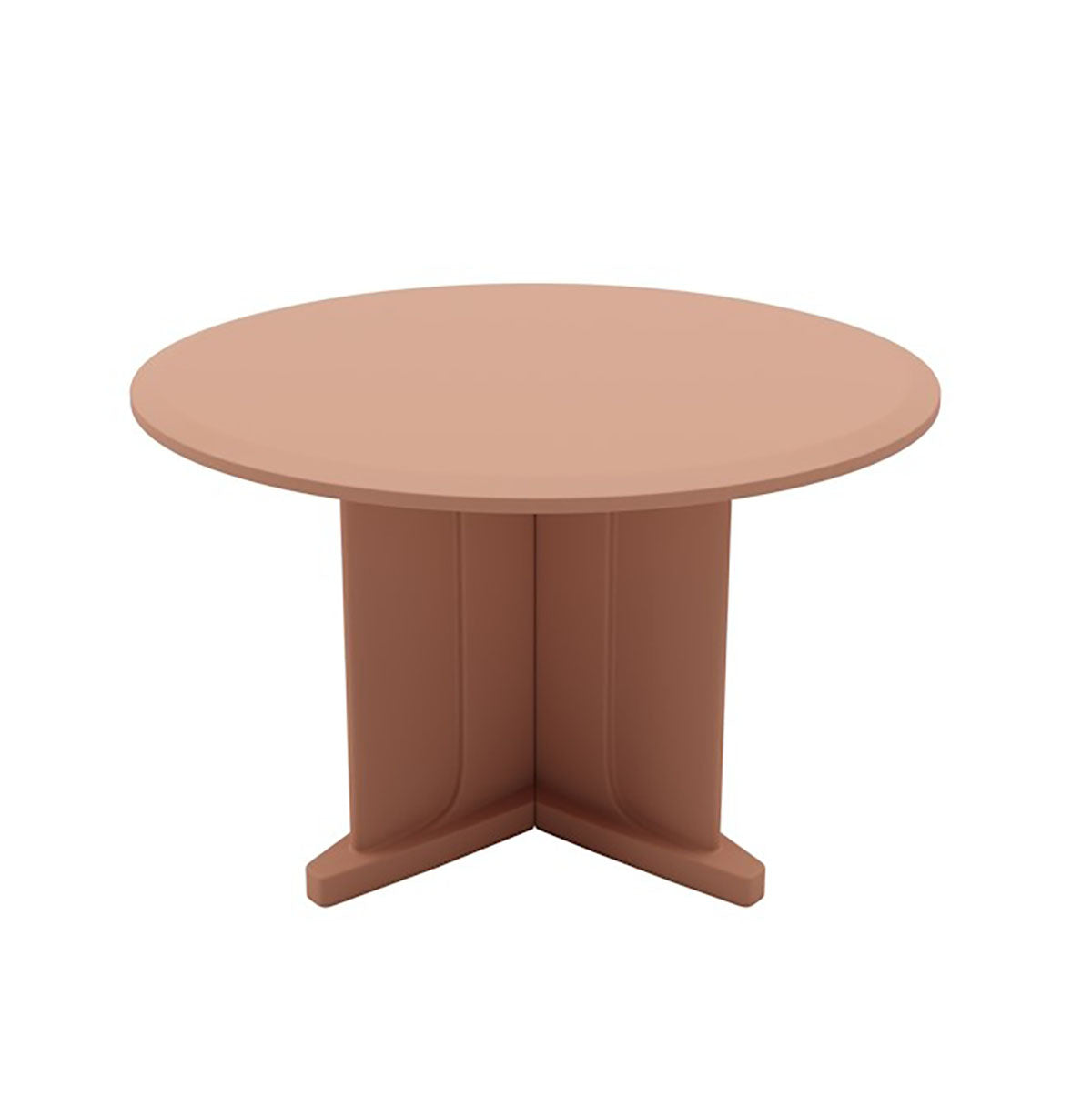 Endurance Table 48" Round X-Base Flame Retardant, Claylight