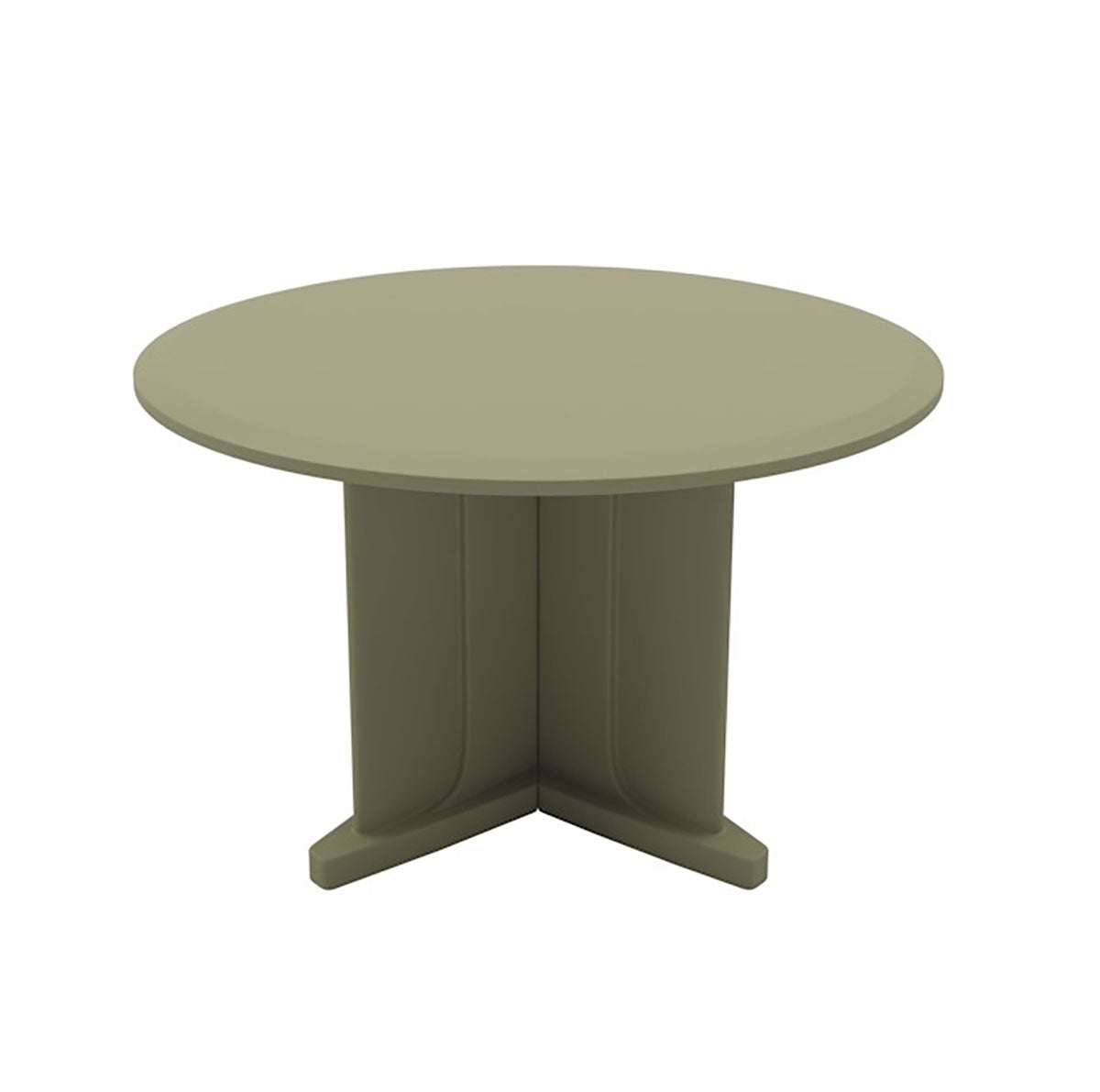 Endurance Table 48" Round X-Base Flame Retardant, Moss