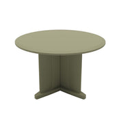 Endurance Table 48" Round X-Base Flame Retardant, Moss