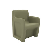Sentinel Arm Chair-Floor Mount, Gangable, Moss