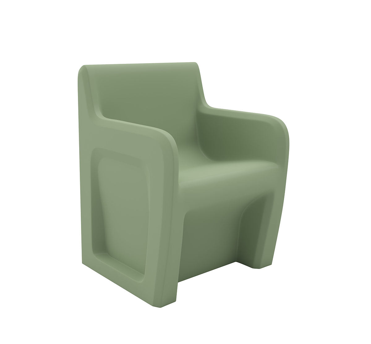 Sentinel Arm Chair-Floor Mount, Gangable, Seagrass
