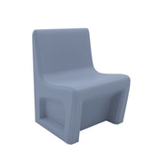 Sentinel Armless Chair-Floor Mount with Ballast Door, Gangable, Overcast