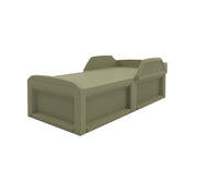 Solstice Bed with Safety Rail Moss