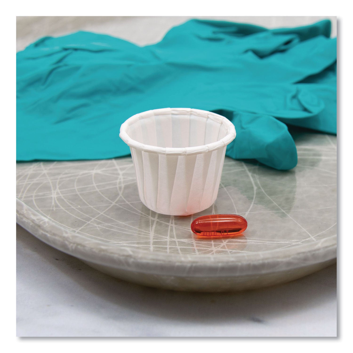 Paper Portion Cups, 0.75 oz, White, 250/Bag, 20 Bags/Carton