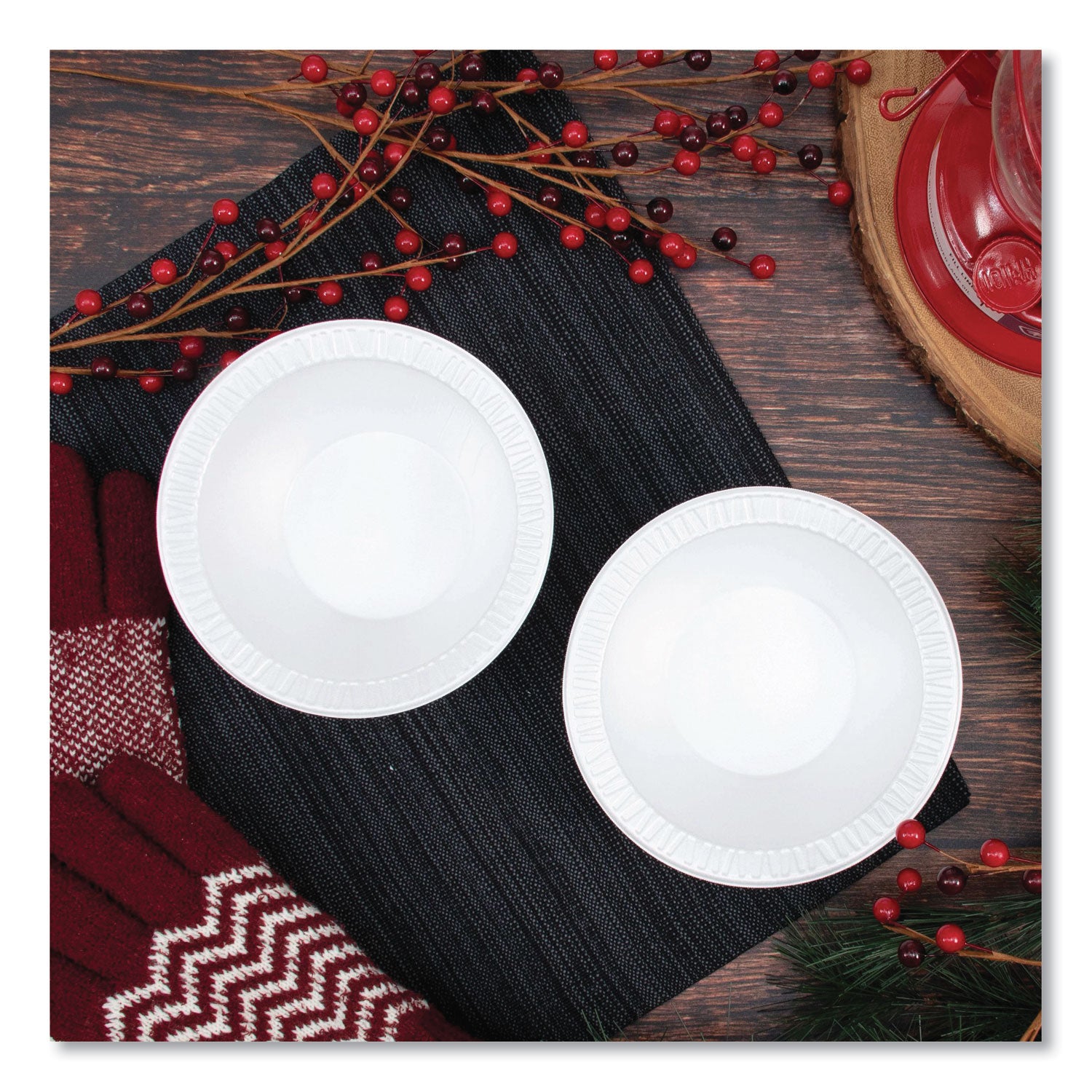 Dart Quiet Classic 12 oz Laminated Foam Bowls - Plastic, Foam Body - 125 / Pack