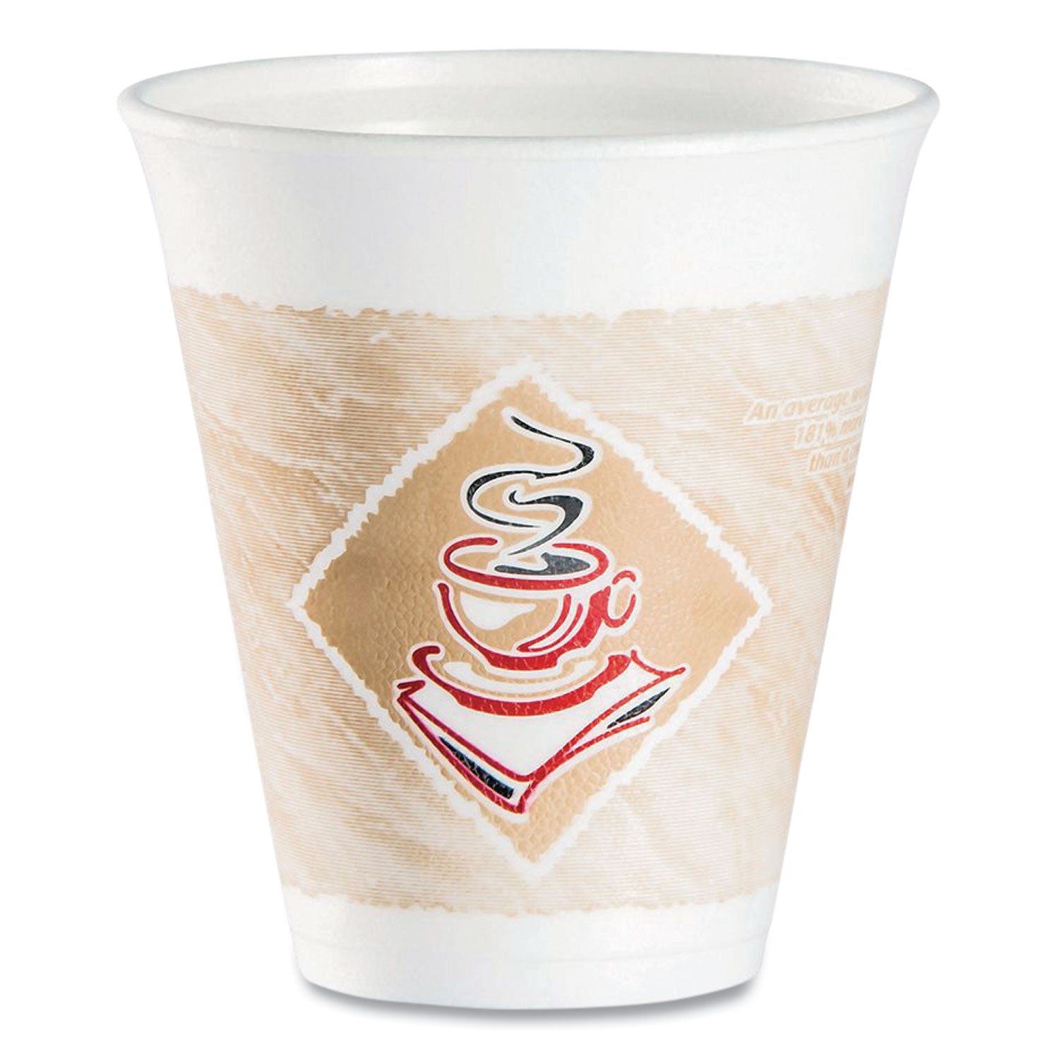 12 fl oz - Brown, Red - Foam - Cold Drink, Hot Drink - 20/Bag - 50 / Carton