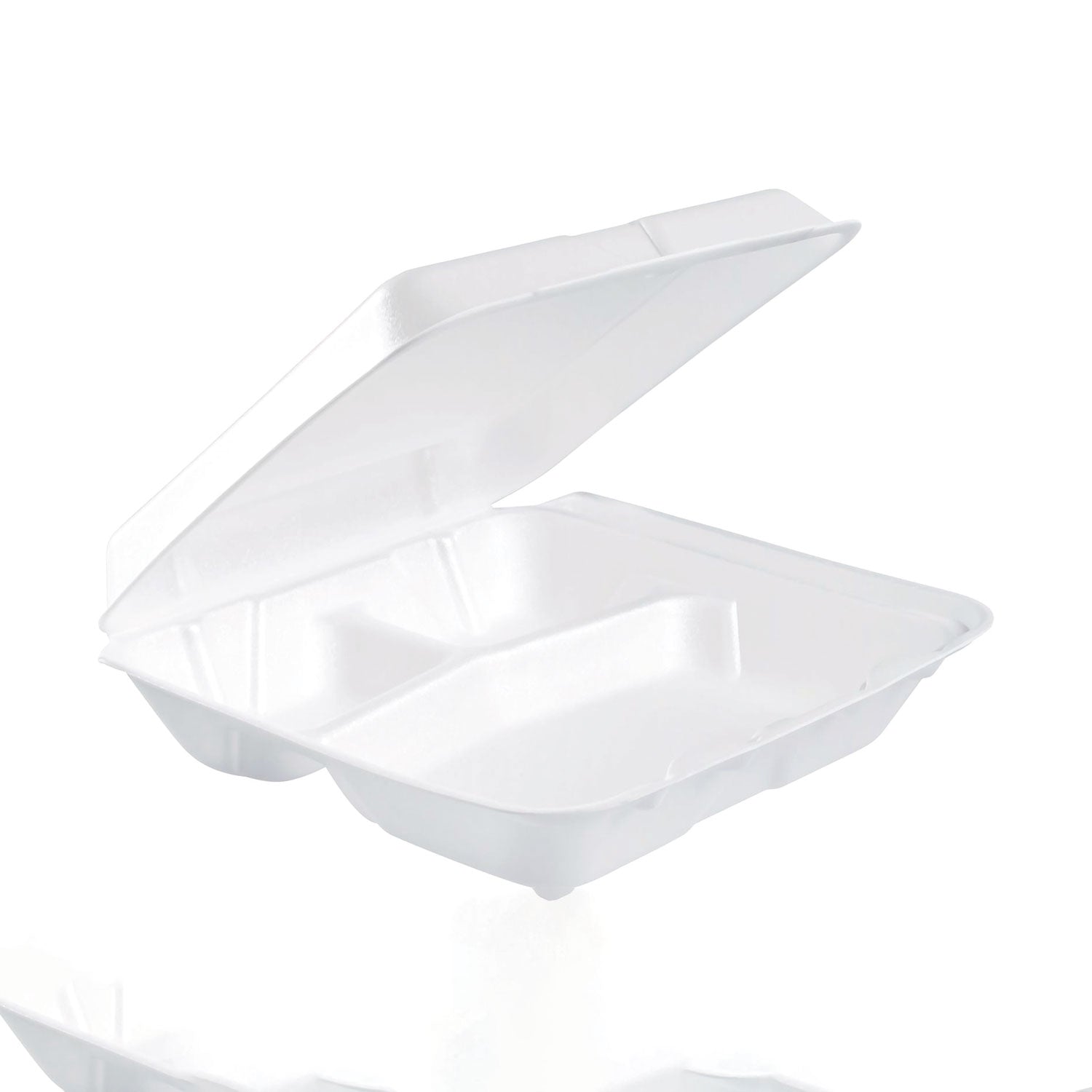 External Dimensions: 8" Length x 7.5" Width x 2.3" Height - Stackable - Extruded Polystyrene - White - For Transportation, Food Storage - 2 / Carton