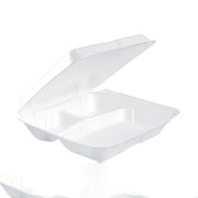 External Dimensions: 8" Length x 7.5" Width x 2.3" Height - Stackable - Extruded Polystyrene - White - For Transportation, Food Storage - 2 / Carton